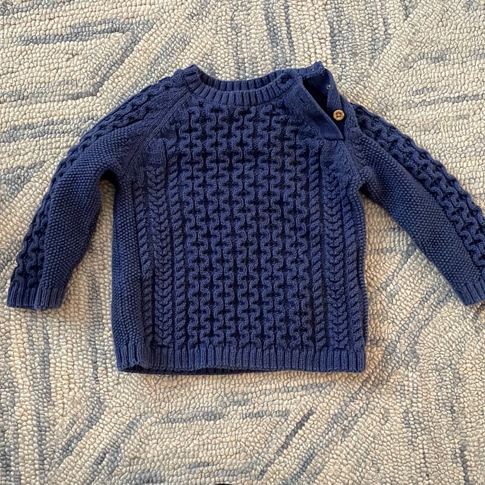 Adorable Cable Knit Sweater for Baby from Marks and Spencer